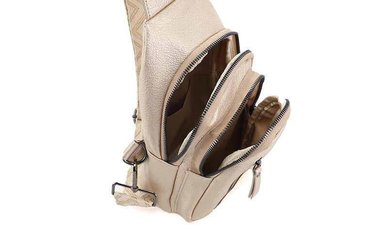 CHAMPAGNE CROSSBODYTAS MATTIE