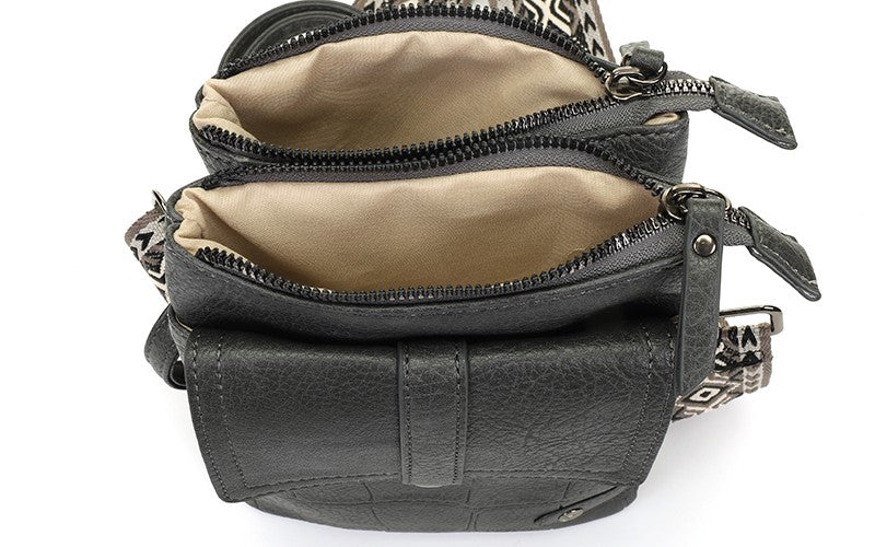 DARK GREY TELEFOON- EN SCHOUDERTASJE TYLER