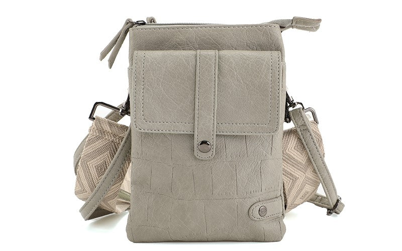 LIGHT GREEN TELEFOON- EN SCHOUDERTASJE TYLER