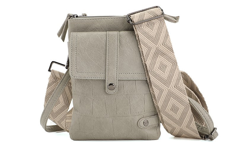 LIGHT GREEN TELEFOON- EN SCHOUDERTASJE TYLER