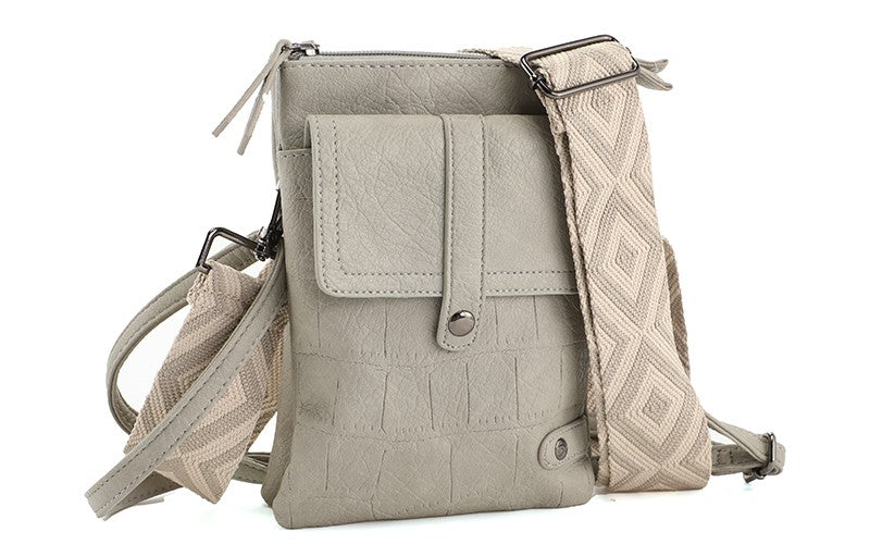 LIGHT GREEN TELEFOON- EN SCHOUDERTASJE TYLER
