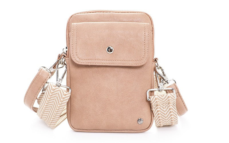 KHAKI TELEFOONTASJE / SCHOUDERTASJE SPA