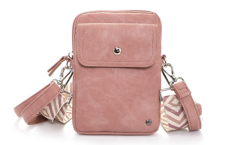 VINTAGE PINK TELEFOONTASJE / SCHOUDERTASJE SPA