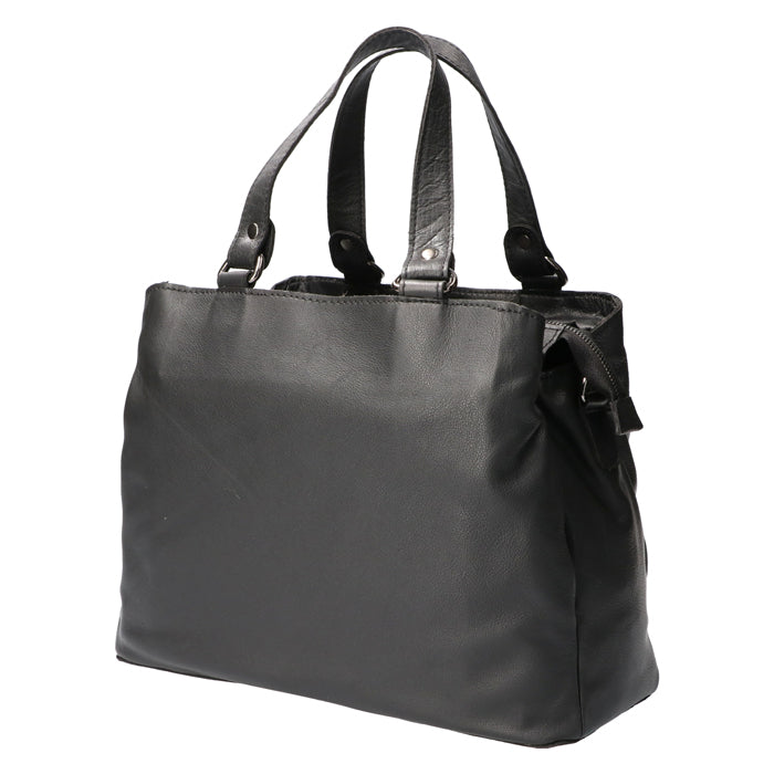 Ladies hand and shoulder bag black