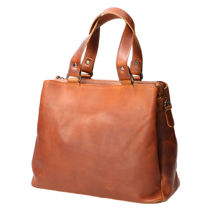 Ladies hand and shoulder bag natural
