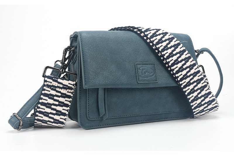 Blauw schoudertasje Elba
