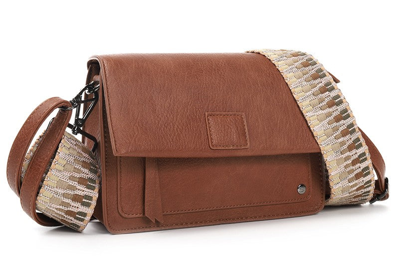 Camel schoudertasje Elba new