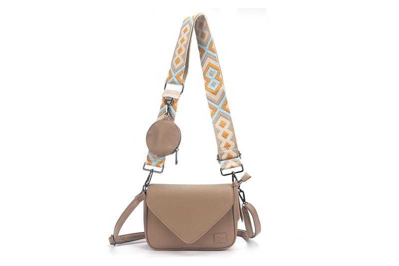 Sand schoudertasje Lazio