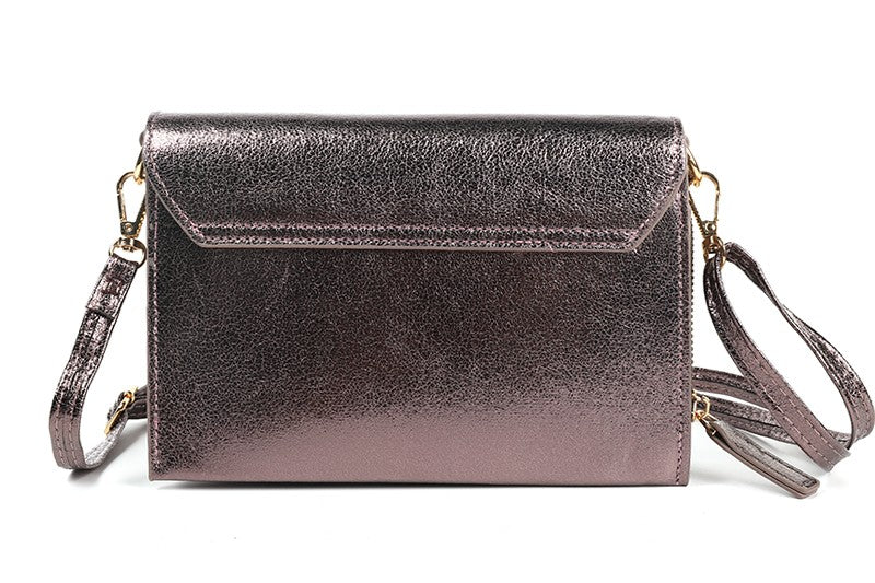 Taupe Barcelona portemonnee / telefoontasje