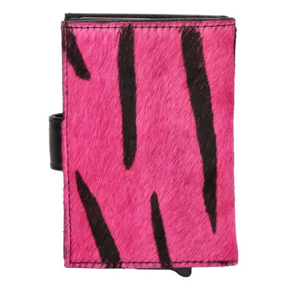 Hide & stitches wallowa safety wallet Roze zebra