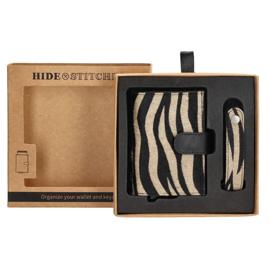 Hide & stitches wallowa safety wallet Zebra