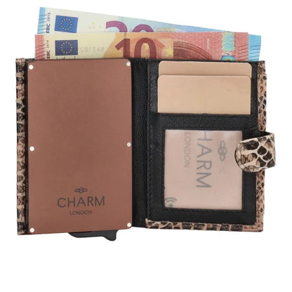 Charm london riverside creditcard etui - 180 bruin slang