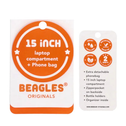 Beagles originals waterproof originals rugzak 15,6 inch (34.5x19.4 cm) - 029 olijfgroen