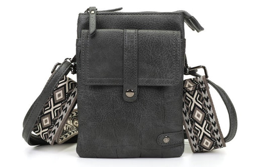 DARK GREY TELEFOON- EN SCHOUDERTASJE TYLER