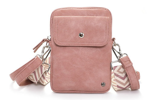 VINTAGE PINK TELEFOONTASJE / SCHOUDERTASJE SPA